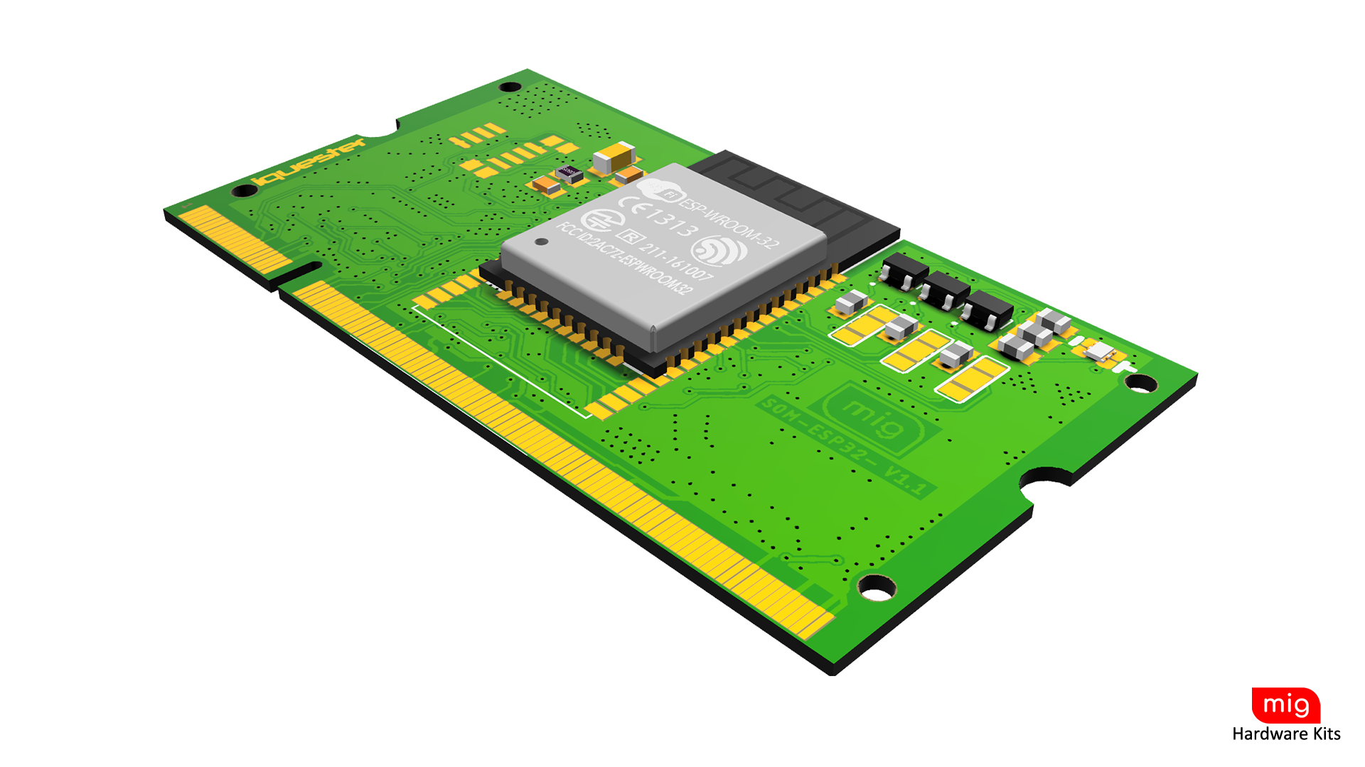 SoM ESP32-WROOM-32D Perspective